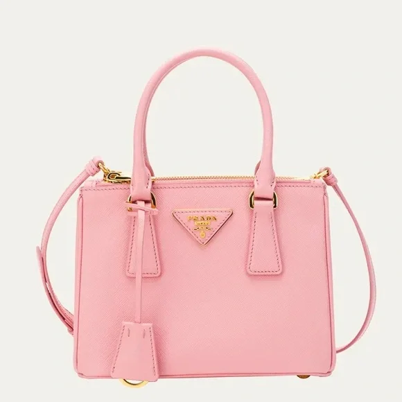 MSRP$4000 LIKE NEW Rare! Authenticated Prada GALLERIA Pink Mini/Small/MACRO Bag - Picture 2 of 16